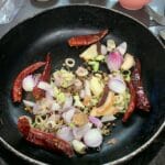 Grilling The Curry Paste For Aeb Gai