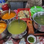 Cambodian Noodle Dishes Stall
