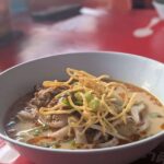 The original Khao Soi: Chinese Muslim khao soi with wheat noodles and chicken curry, northern Thailand